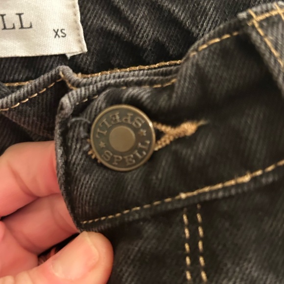 SPELL- high waisted, wide leg, size xs jeans - Picture 4 of 7